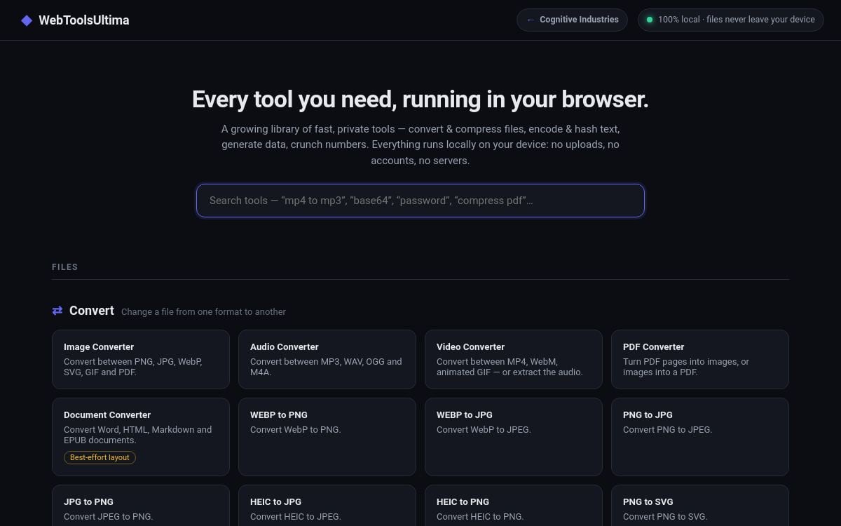 WebTools Ultima